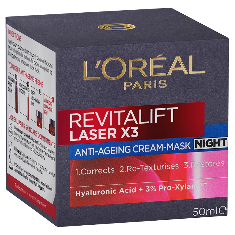 Loreal Paris Skincare Revitalift Laser X3 Night Cream