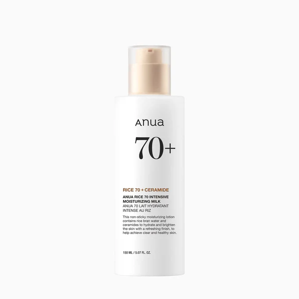 Anua Rice 70+ Ceramide Intensive Moisturising Milk 