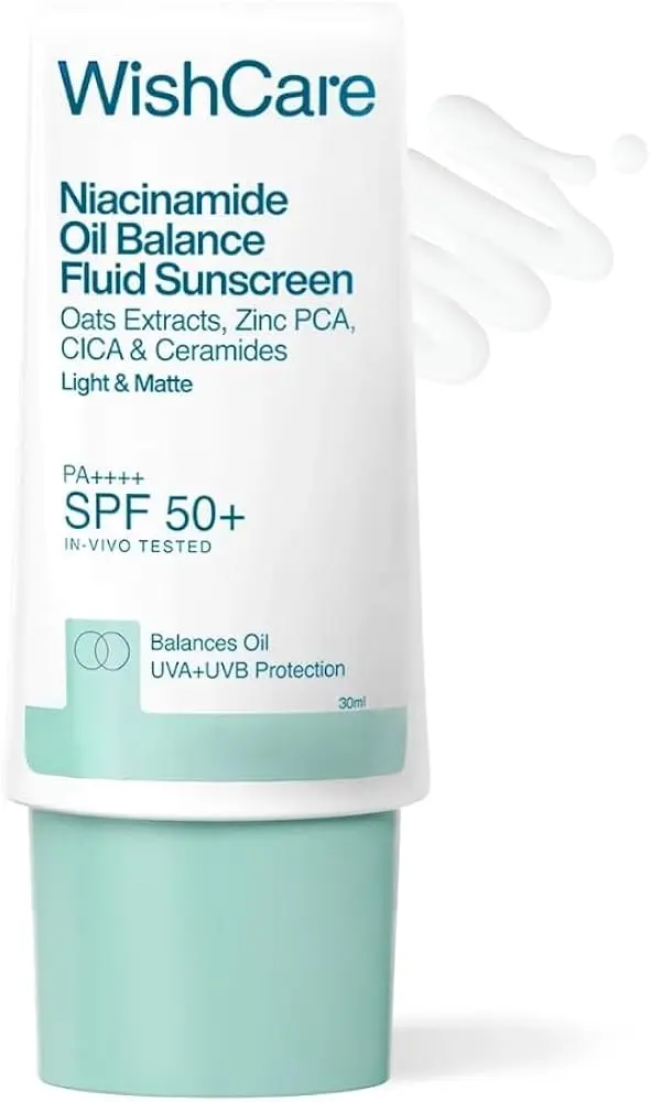 WishCare Niacinamide Oil Balance Fluid Sunscreen SPF50