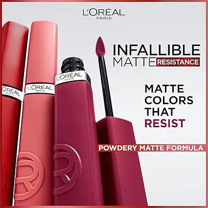 Loreal Paris Cosmetic Infallible Matte Resistance Liquid Lipstick