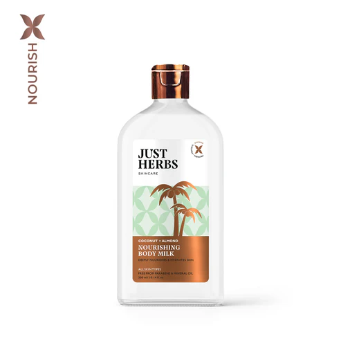 Just Herbs Nourishing Body Milk with Coconut and Almond